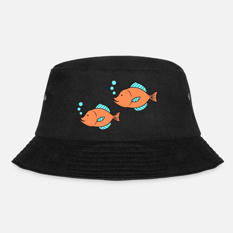 Pisces Comic 2 - Bucket Hat - black