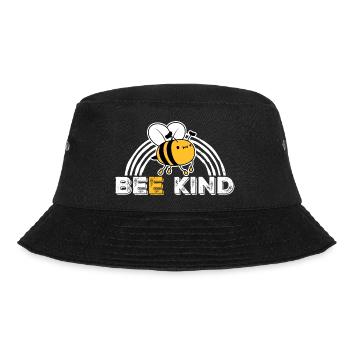 Be Kind Cute Honey Kindness Bee Love Inspirational - Bucket Hat - black - Front - Lela (165cm)