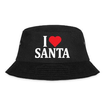 t-shirt j’aime le Père Noël t-shirt idée cadeau - Bob - noir - Devant - Lela (165cm)