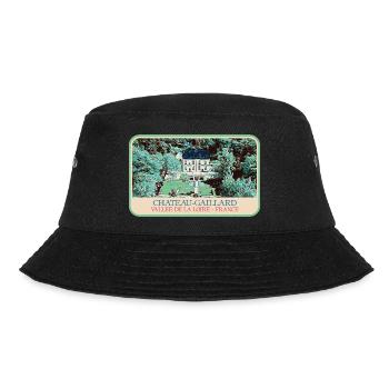 Illustration Château-Gaillard, Loire-Tal - Bucket Hat - Schwarz - Vorne - Lela (165cm)