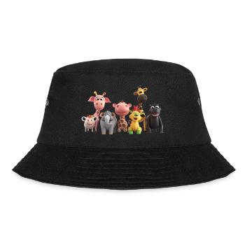 Lustige Tiergruppe - Bucket Hat - Schwarz - Vorne - Lela (165cm)