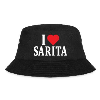 t-shirt J’aime Sarita t-shirt idée cadeau - Bob - noir - Devant - Lela (165cm)