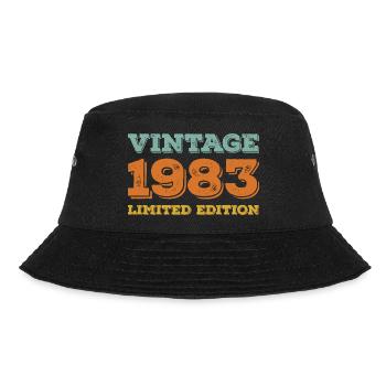 Vintage 1983 Limited Edition Classic birthday gift - Bucket Hat - black - Front - Lela (165cm)
