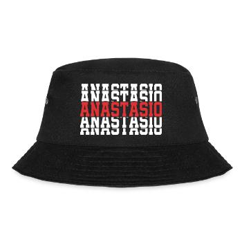 t-shirt Anastasio t-shirt gift stacked text - Bucket Hat - black - Front - Lela (165cm)