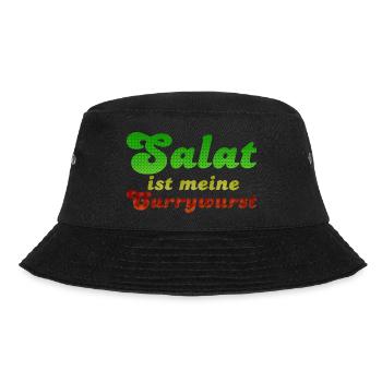 Salat ist meine Currywurst - Bucket Hat - black - Front - Lela (165cm)