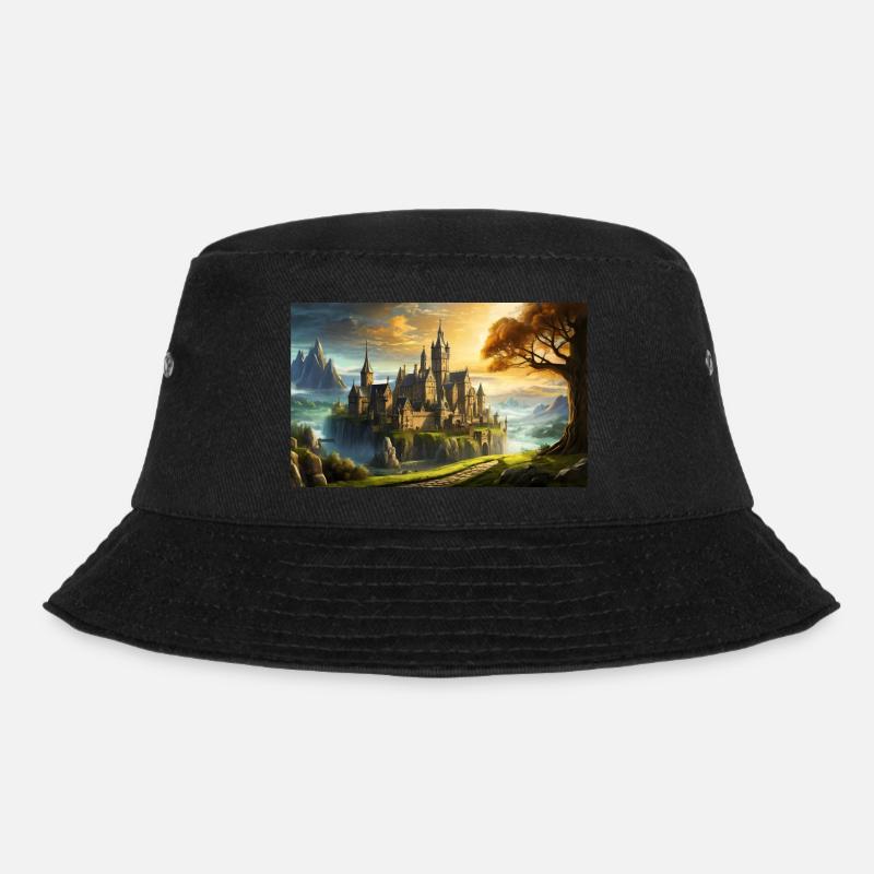 wunderschöne mythische Orte – Avalon - Bucket Hat - Schwarz