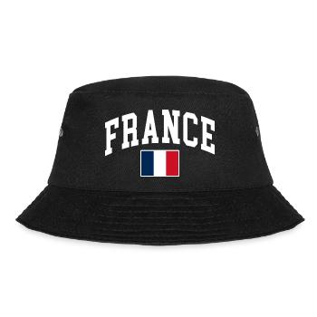 Frankreich - Bucket Hat - Schwarz - Vorne - Lela (165cm)