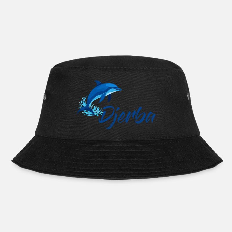 Vacances à Djerba avec le design des dauphins - Bob - noir