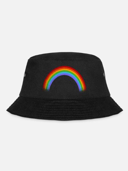 Gay Pride rainbow - Bucket Hat - black