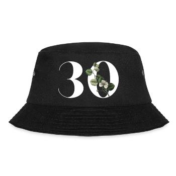 Numéro 30 floral vert - 30e anniversaire floral - Bob - noir - Devant - Lela (165cm)