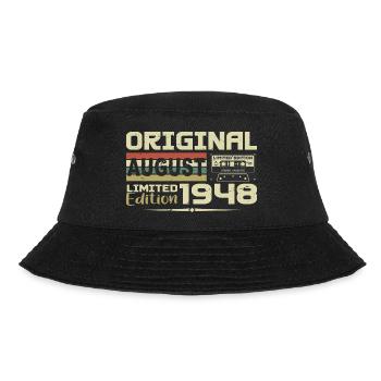 August 1948 - geboren August 1948 Erbaut August 1948 - Bucket Hat - Schwarz - Vorne - Lela (165cm)
