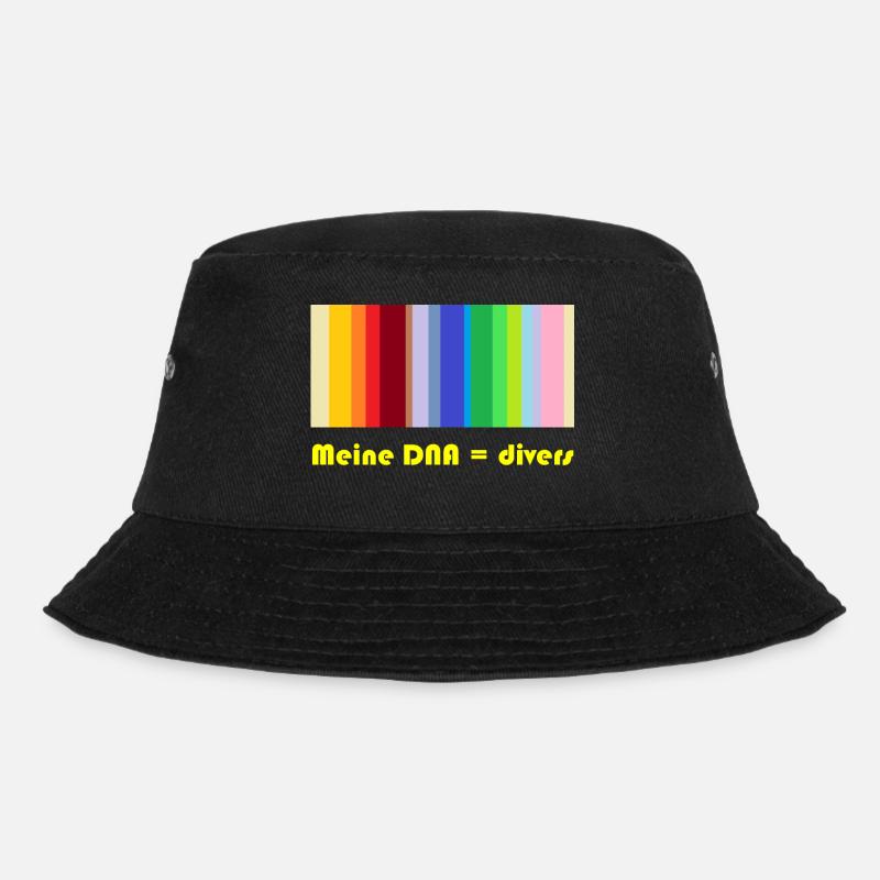 meine DNA = divers - Bucket Hat - Schwarz