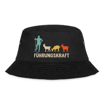 Ziegen Führungskraft Ziegenbock Landwirtin Ziege - Bucket Hat - Schwarz - Vorne - Lela (165cm)