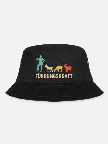 Ziegen Führungskraft Ziegenbock Landwirtin Ziege - Bucket Hat - Schwarz