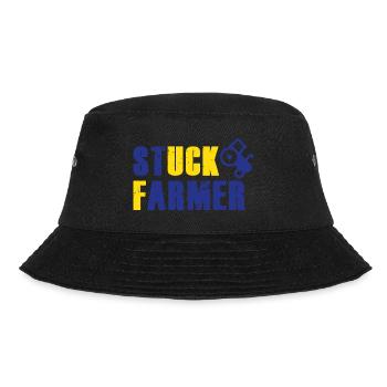 STUCK FARMER BLUE YELLOW - Bucket Hat - black - Front - Lela (165cm)