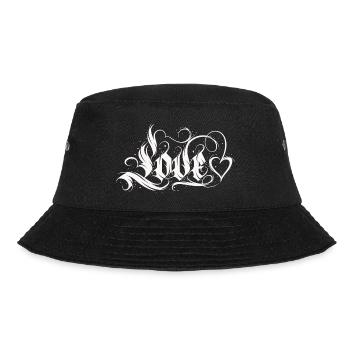 Love Quotes amore Flowers Women girl fashion female - Bucket Hat - black - Front - Lela (165cm)