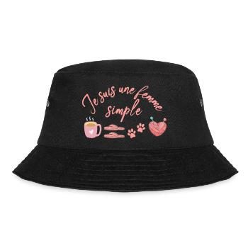 Je suis une femme simple - Bob - noir - Devant - Lela (165cm)