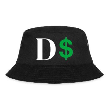 Dollar-Buchstabe - Bucket Hat - Schwarz - Vorne - Lela (165cm)