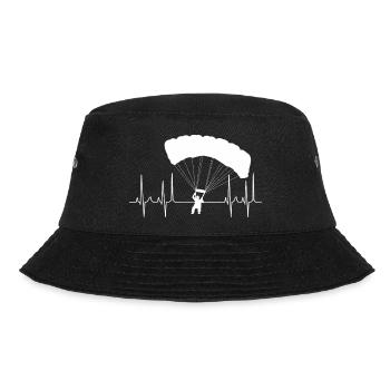 kardiogramm gleitschirm weiss - Bucket Hat - Schwarz - Vorne - Lela (165cm)