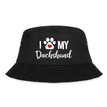I Love My Dachshund - Bucket Hat - black - Front - Lela (165cm)