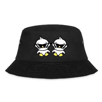 2 Birds Sunglasses Cool Sitting Two Friends Crew - Bucket Hat - black - Front - Lela (165cm)