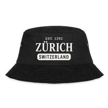 Zurich Switzerland - Bucket Hat - Schwarz - Vorne - Lela (165cm)