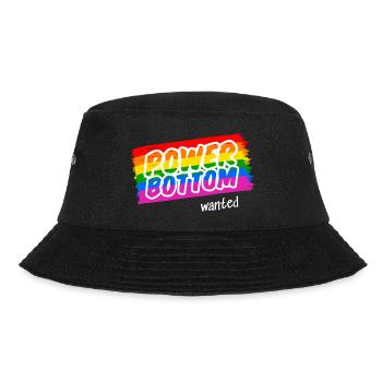 Horny Top wants a Power Bottom - Bucket Hat - black - Front - Lela (165cm)