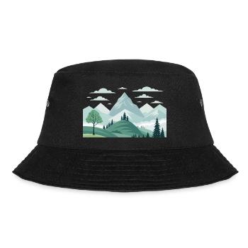 Gebirge - Bucket Hat - Schwarz - Vorne - Lela (165cm)