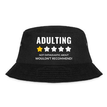 Conception de badge d’adulte sceptique - Bob - noir - Devant - Lela (165cm)