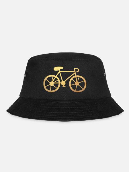 Fahrrad Gold radeln Rad Rennrad Luxus Fan Radtour - Bucket Hat - Schwarz