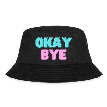 OKAY BYE - Bucket Hat - black - Front - Lela (165cm)