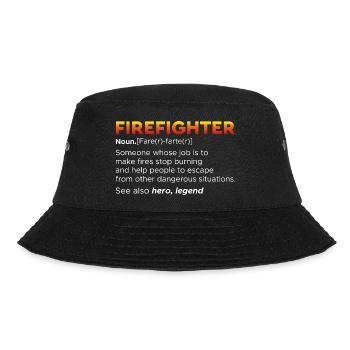 Fire brigade - Bucket Hat - black - Front - Lela (165cm)