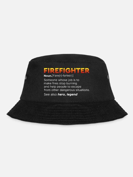 Feuerwehr - Bucket Hat - Schwarz