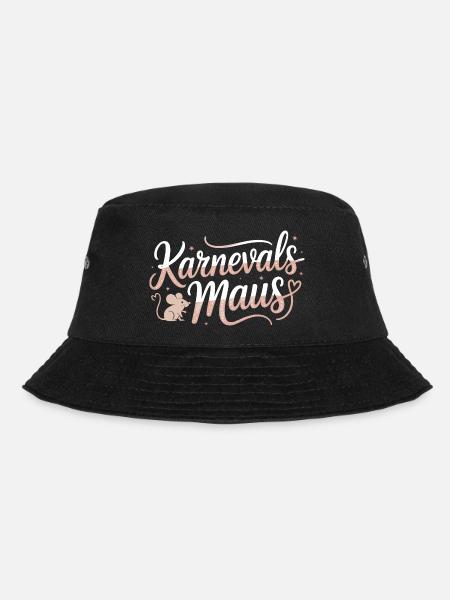 Karnevalsmaus Karneval Köln Kölner Karnevals Maus - Bucket Hat - Schwarz