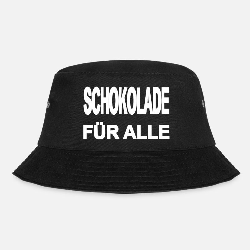 Schokolade - Bucket Hat - Schwarz