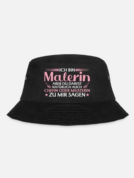 Handwerkerin Chefin oder Meisterin - Malerin - Bucket Hat - Schwarz
