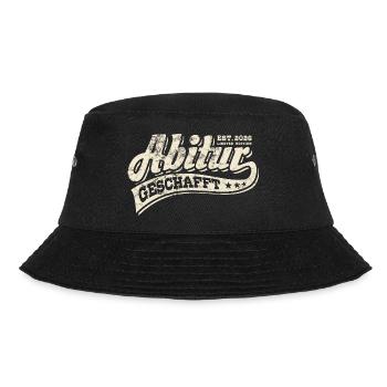 Abi Est 2026 - Abitur - Gift - Bucket Hat - black - Front - Lela (165cm)