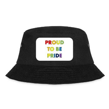 Proud to be Pride in rainbow style - Bucket Hat - black - Front - Lela (165cm)