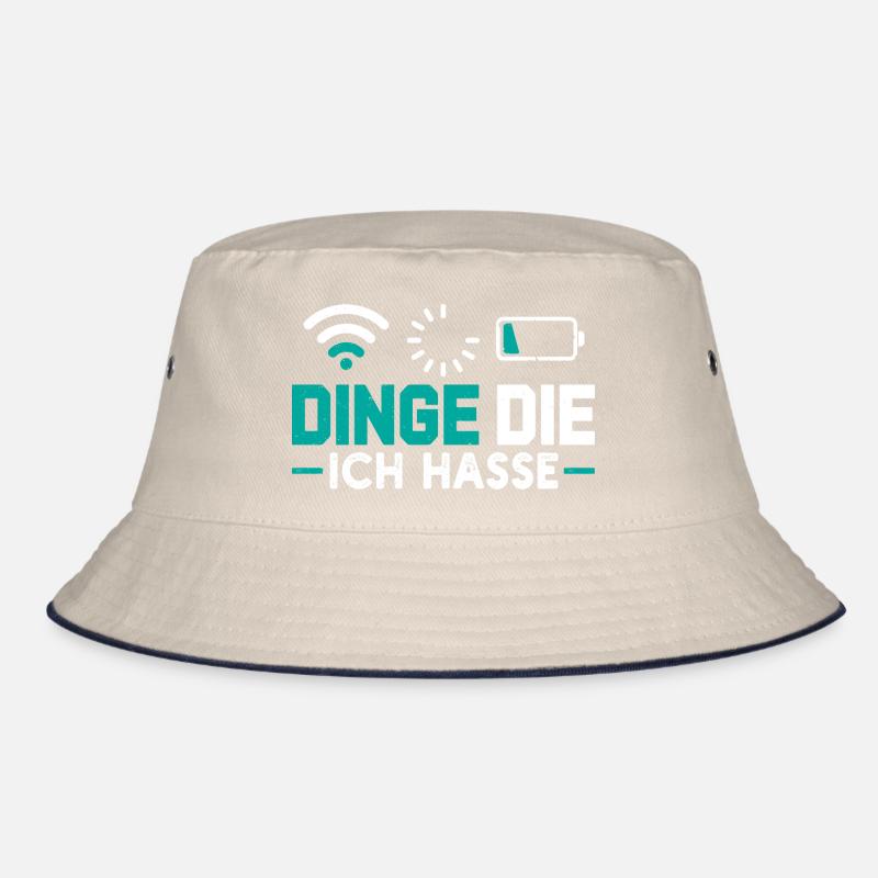 Nerd Computer THINGS I HATE FUNNY Bucket Hat