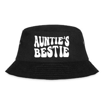 Auntie's Bestie, Cute Godchild Gift Idea - Bucket Hat - black - Front - Lela (165cm)