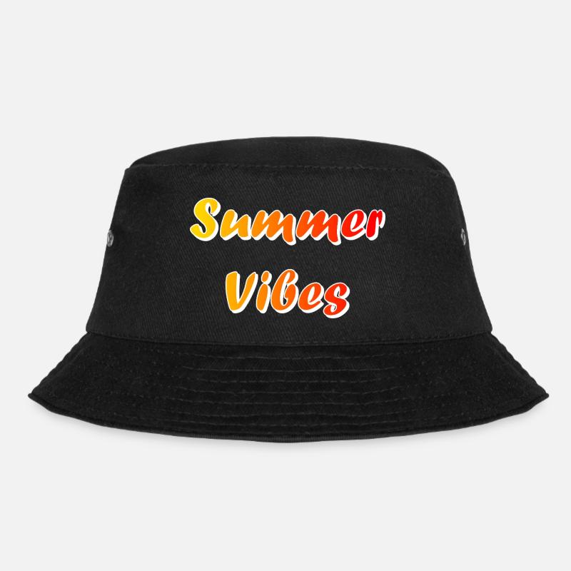 Sommerliche Vibes - Bucket Hat - Schwarz