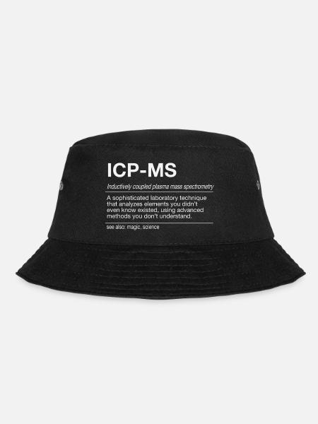 ICP-MS Massenspektrometrie Plasma Analytik - Bucket Hat - Schwarz