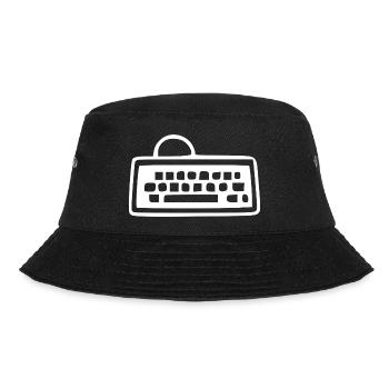 Retro_Vintage_80er_90er_Jahre_Tastatur_schwarzw - Bob - noir - Devant - Lela (165cm)