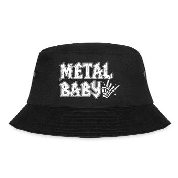Metal Baby Baby Rock Heavy Metal Gift - Bucket Hat - black - Front - Lela (165cm)