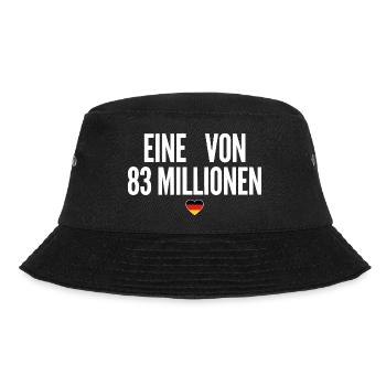 Eine von 83 Millionen - Bucket Hat - Schwarz - Vorne