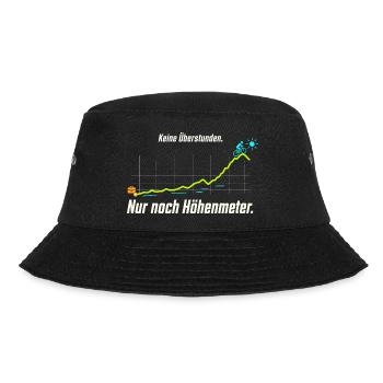 Rentner Fahrrad Ruhestand Radfahren - Bucket Hat - Schwarz - Vorne