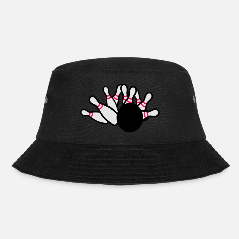 Kegeln - Bucket Hat - Schwarz