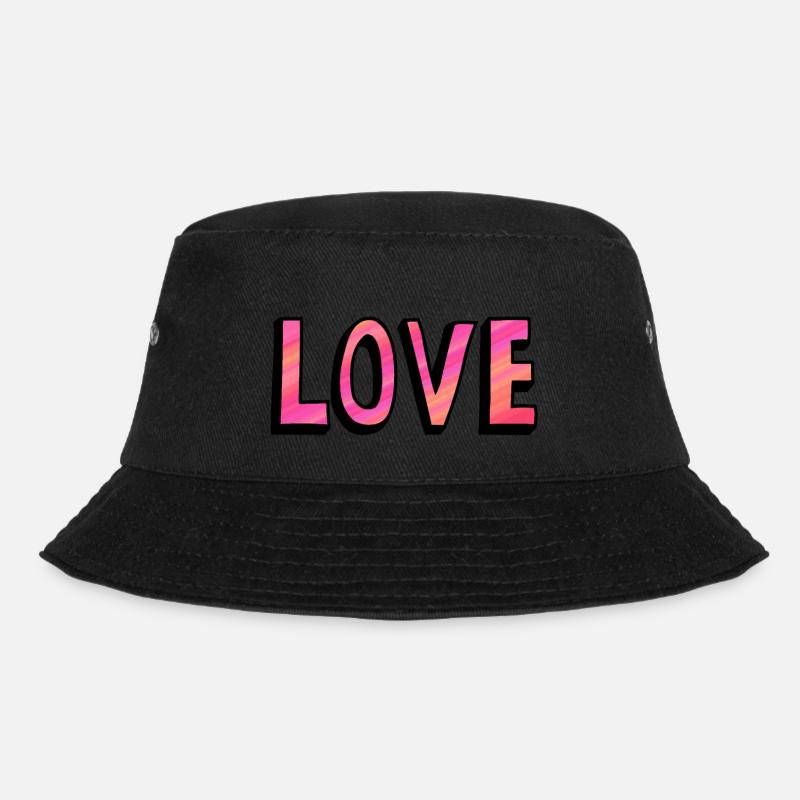 LIEBE - Bucket Hat - Schwarz