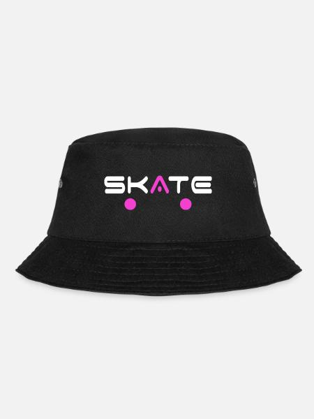 skate skateboarder skate-board halfpipe SK8 deck - Bucket Hat - Schwarz