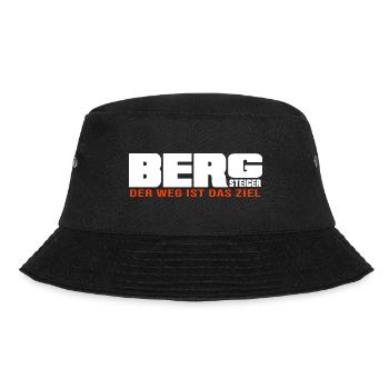 Bergsteiger Felsklettern Seilschaft Bergpfad - Bucket Hat - Schwarz - Vorne - Lela (165cm)